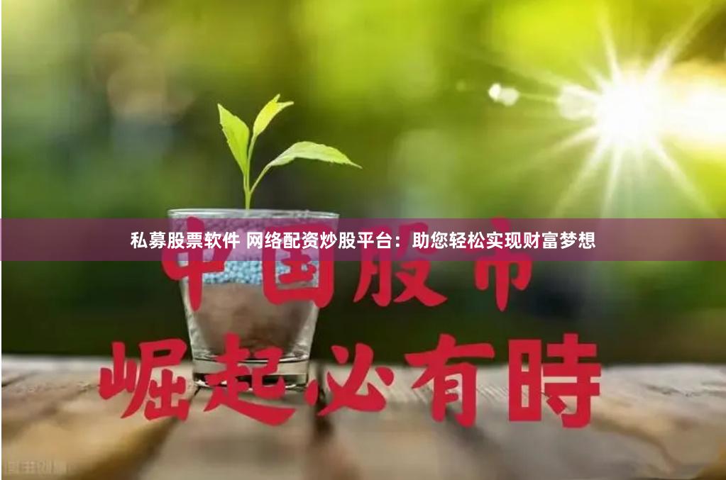 私募股票软件 网络配资炒股平台：助您轻松实现财富梦想